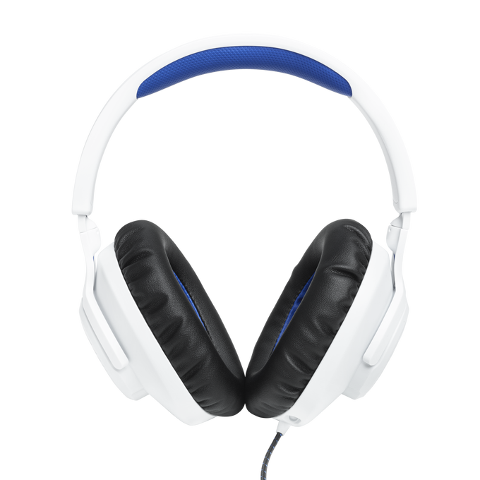 JBL Quantum 100P Console - White - Wired over-ear gaming headset with a detachable mic - Front image number null